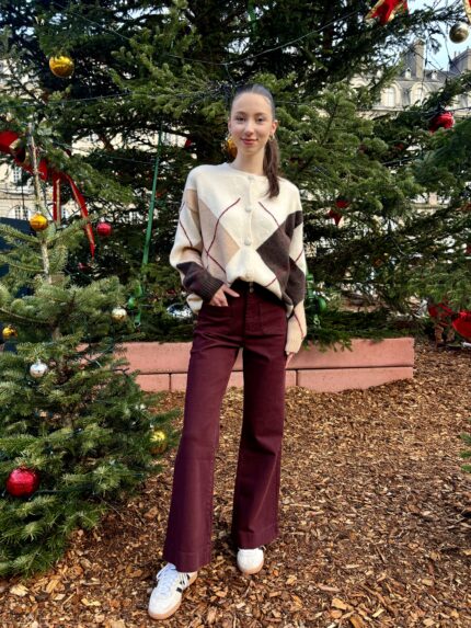 Gilet Jacquard Femme 3jpg