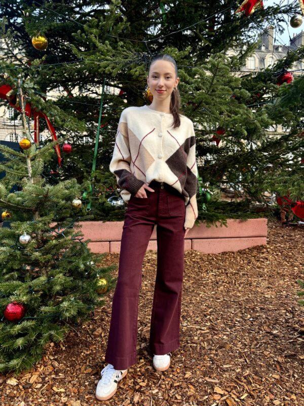 Gilet Jacquard Femme 3jpg