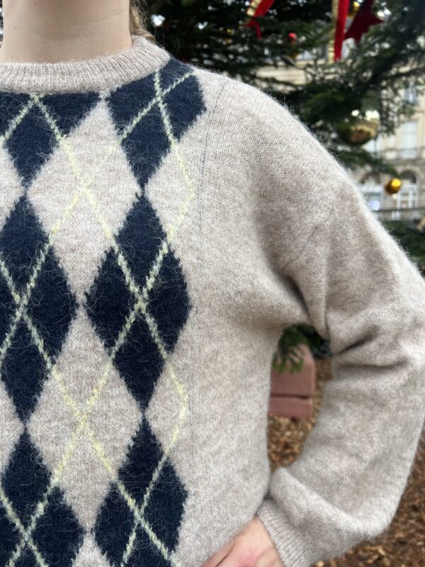 Pull En Jacquard Beige 3