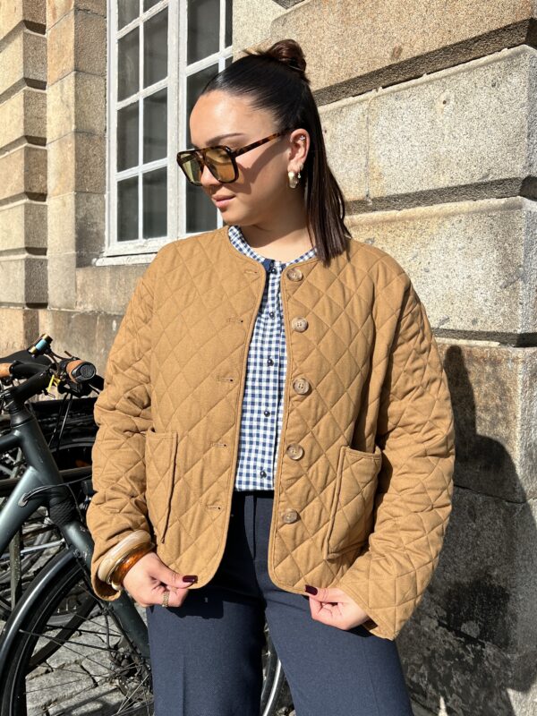 Veste Matelassée Camel