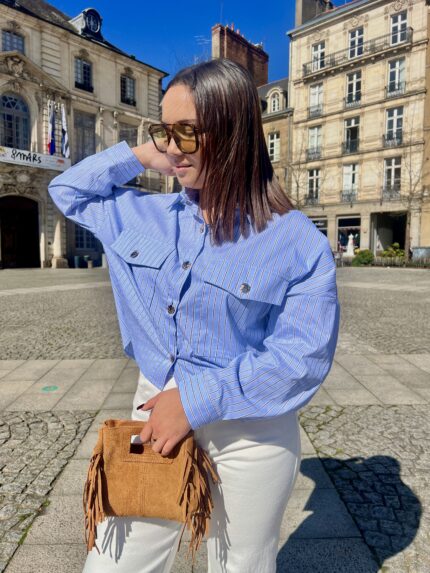 Chemisier Aux Boutons Dorés