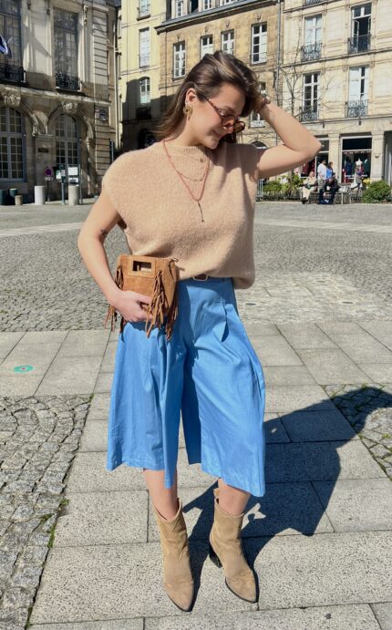 Jupe Culotte Bleue