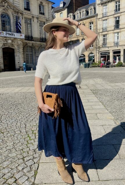 Jupe Longue Bleu Marine